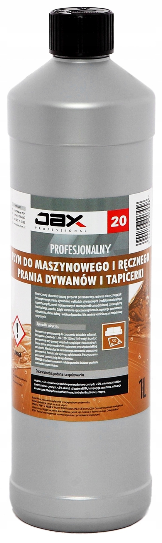 

Płyn Środek Do Prania Dywanów Tapicerki Jax 20 1L