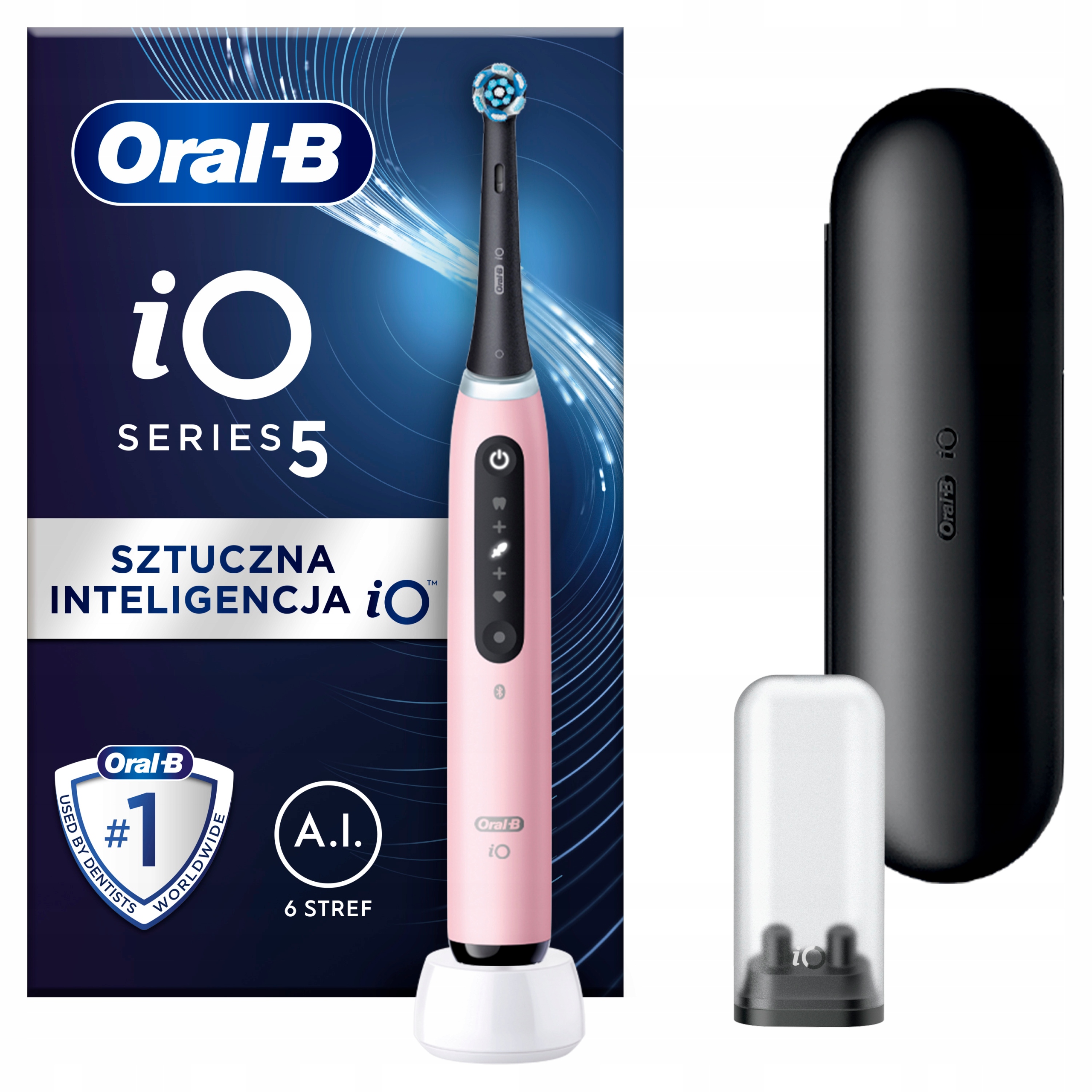 Oral-B iO Series 5 szczoteczka elektryczna magnetyczna kolor Blush Pink
