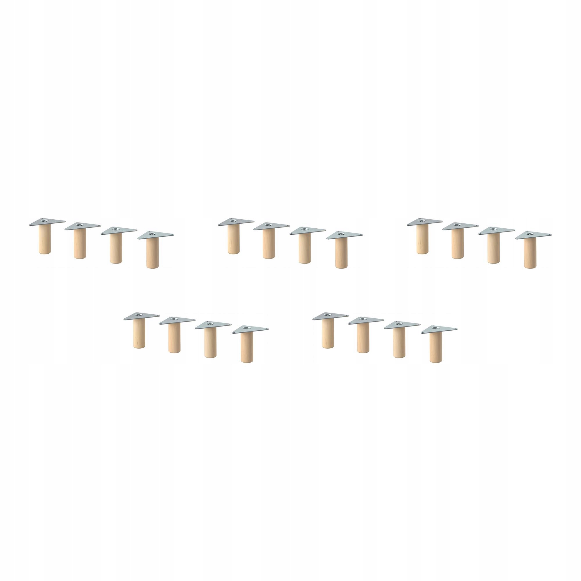 5 szt. Eket Noga drewno 10 cm