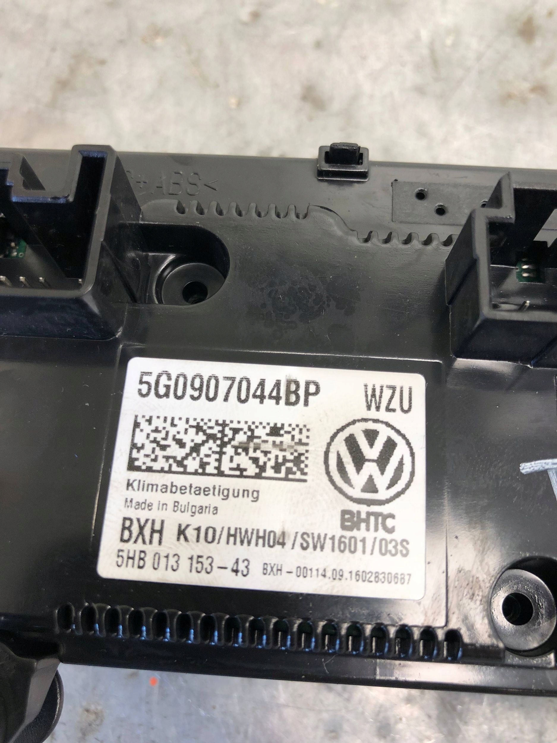 Unite commande clima VW TOURAN III 5G0907044BP