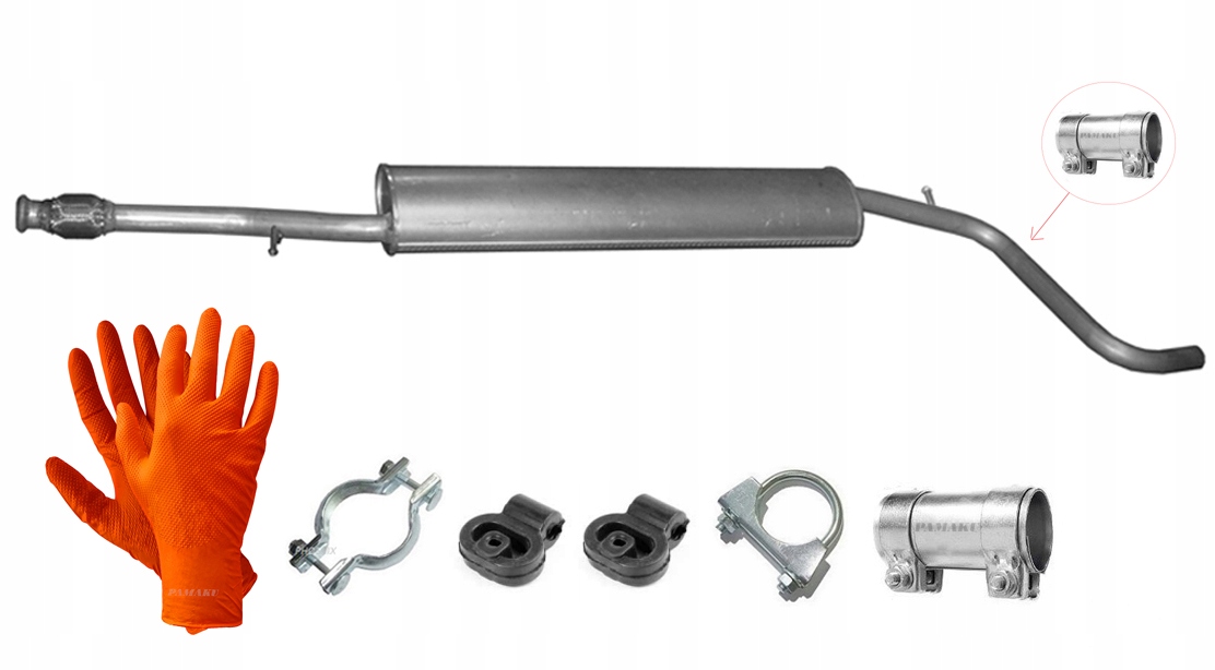 Fiat Qubo II 1.4i 54 kW (od roku 2008) Tlumič Oe 1717JX 51804381