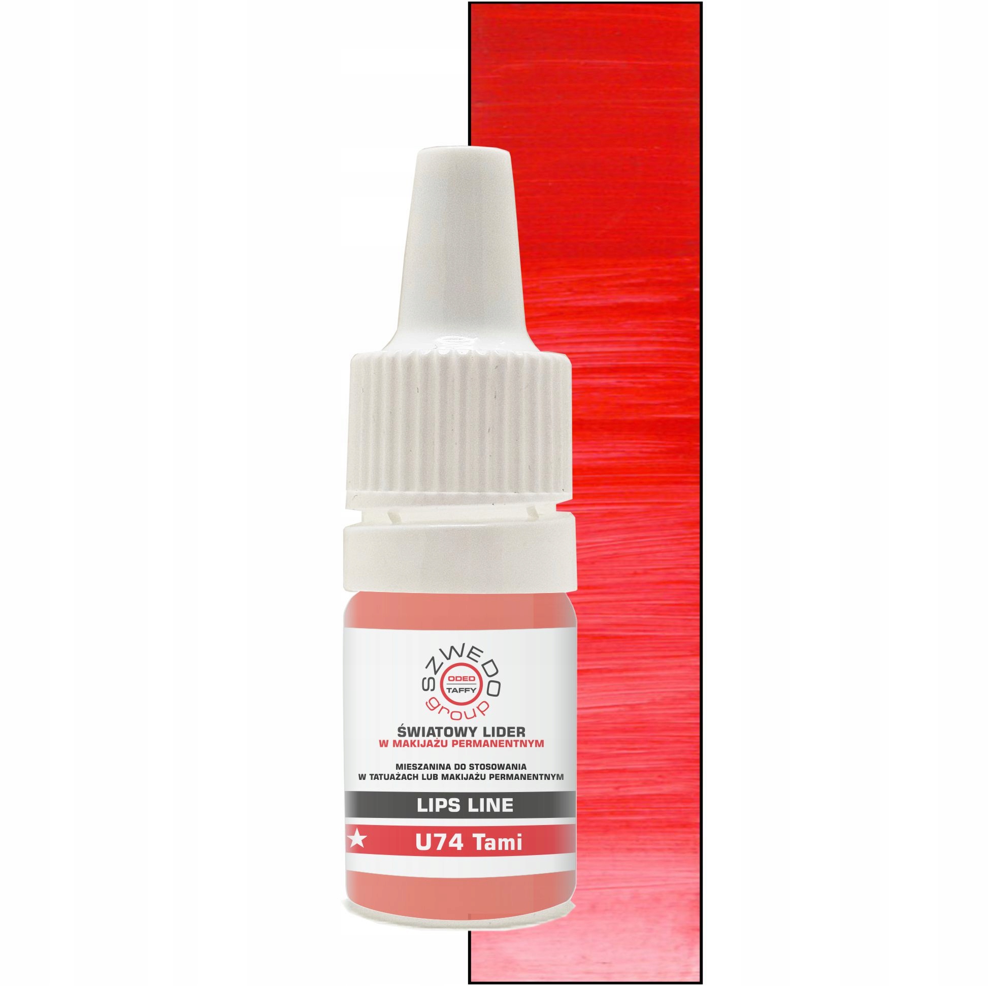 U74 Tami (intense) – teplý červený pigment pro permanentní líčení rtů