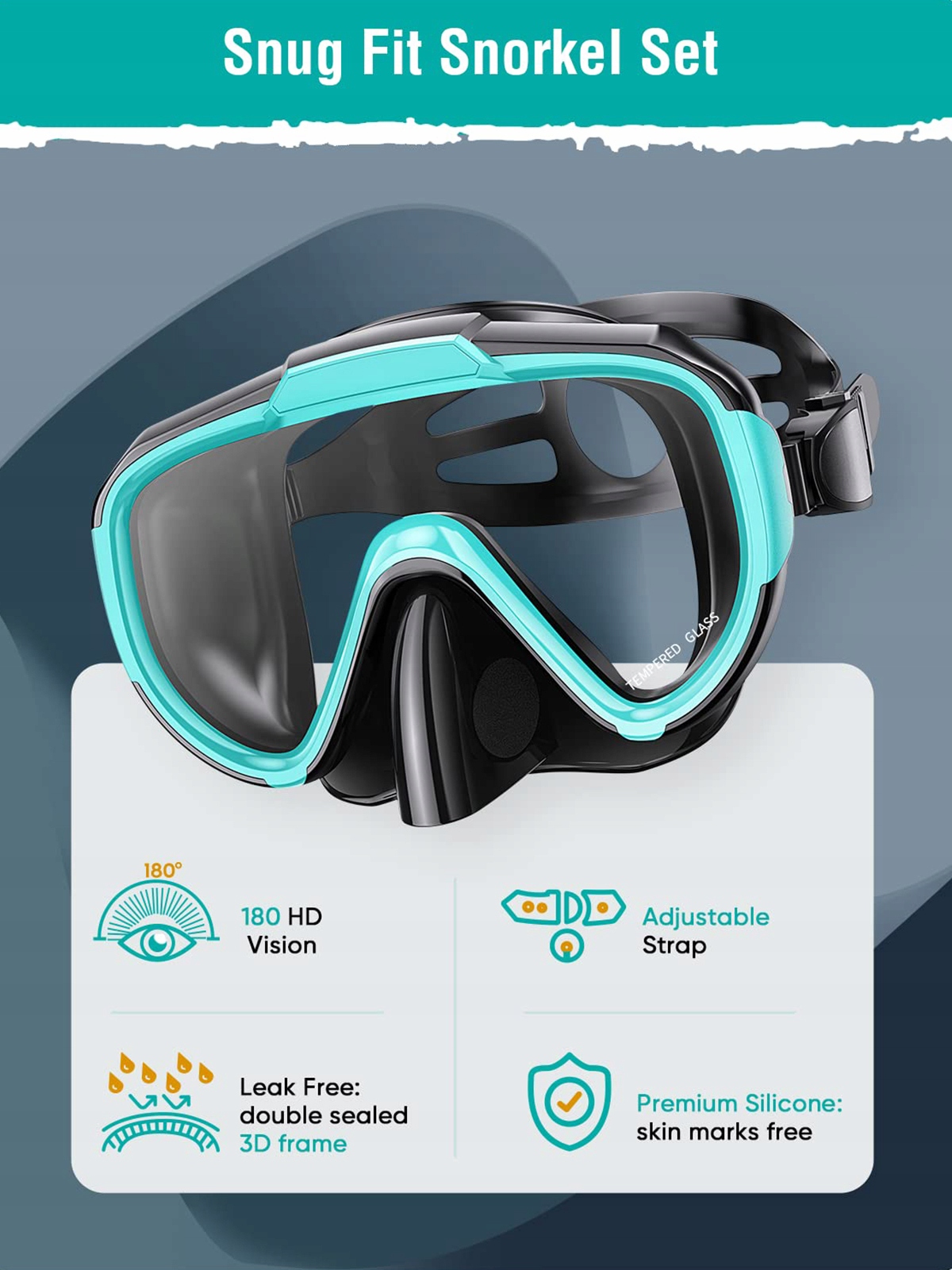 ZESTAW MASKA I FAJKA DO NURKOWANIA OKULARY I RURKA DO SNORKELINGU Marka inna