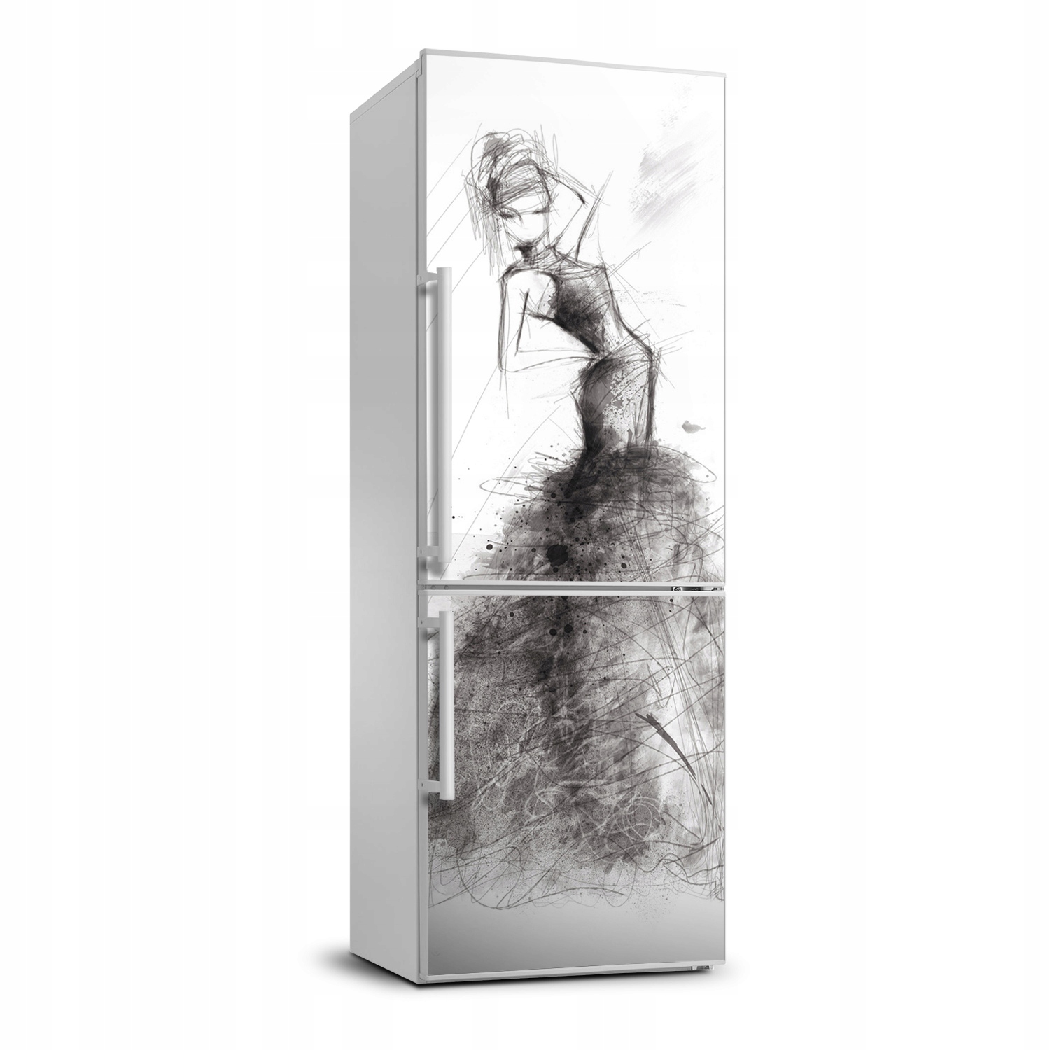 

Naklejka okleina lodówkę Ilustracja mody 70x190