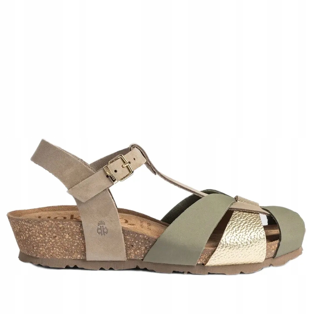 Dámské sandály Yokono Monaco 260 perla multi olivina 40, zelená