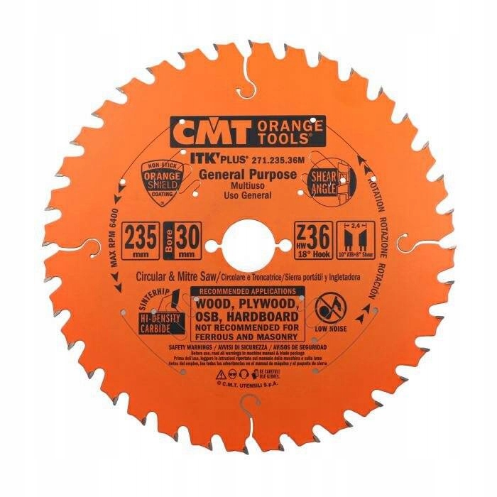 Cmt Piła tarcza do drewna ultracienka 216x30 mm 36Z 271.216.36M
