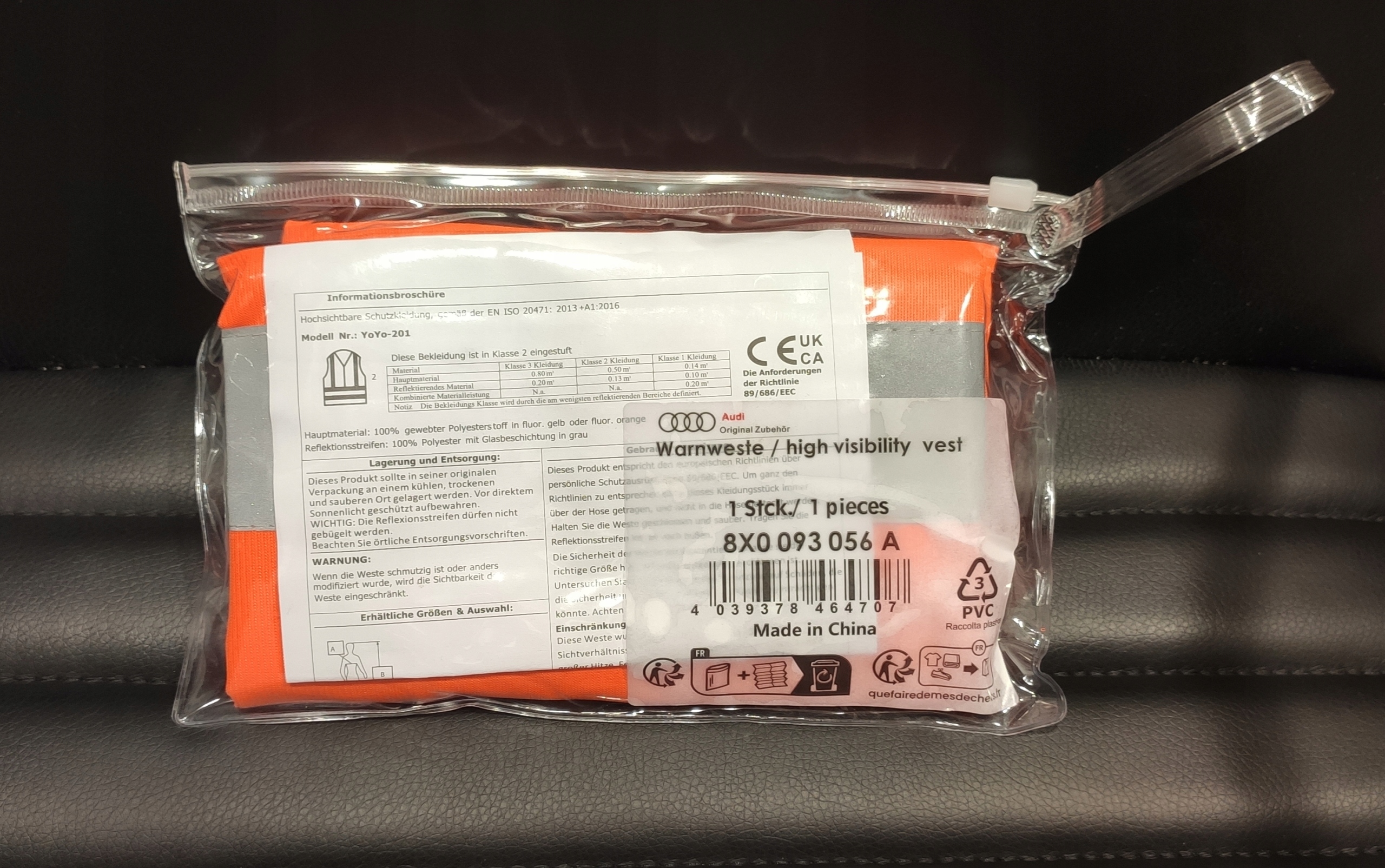 KAMIZELKA ODBLASKOWA OE AUDI 8X0093056A Marka inna