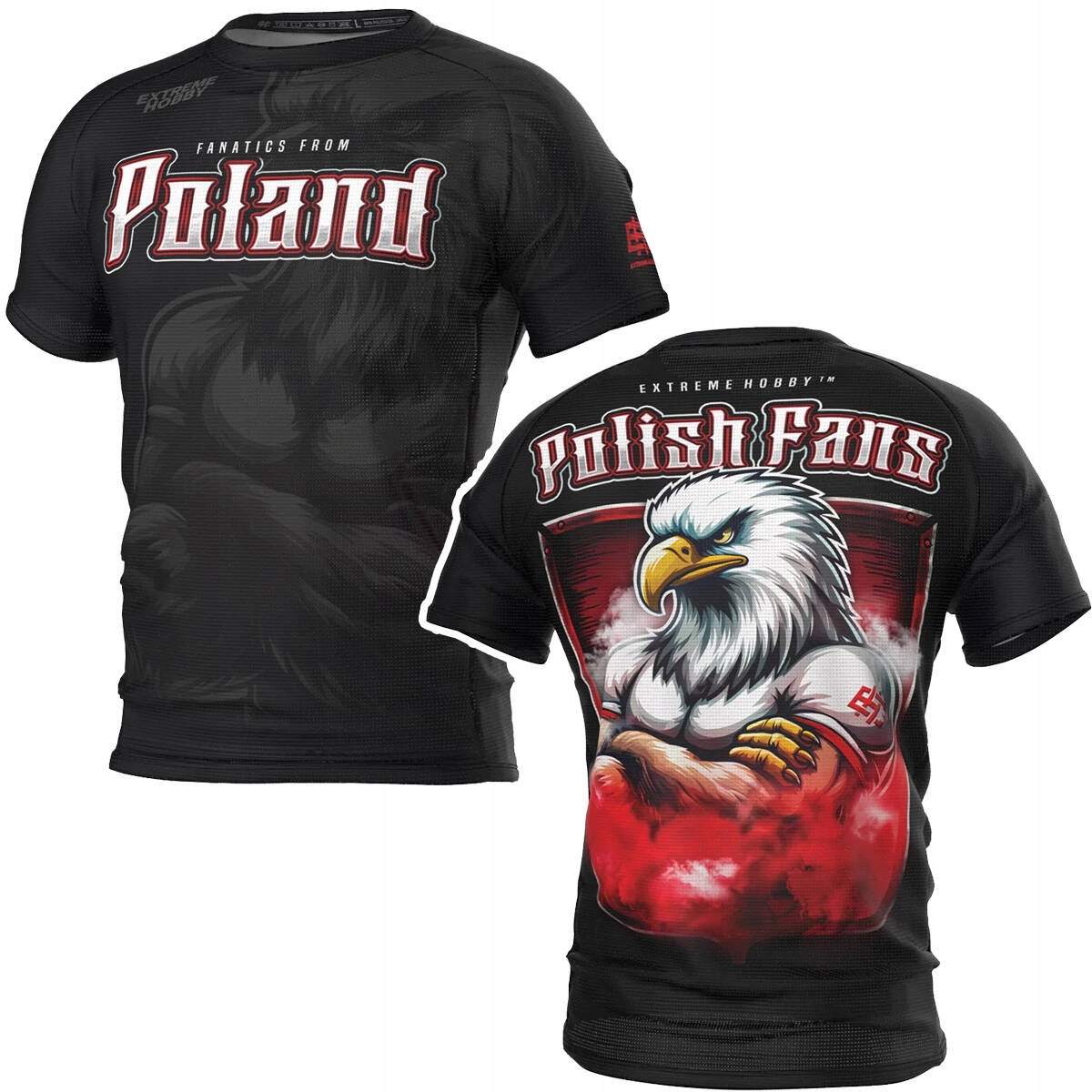 Koszulka T-shirt techniczny męski Extreme Hobby Polish Fans r. L