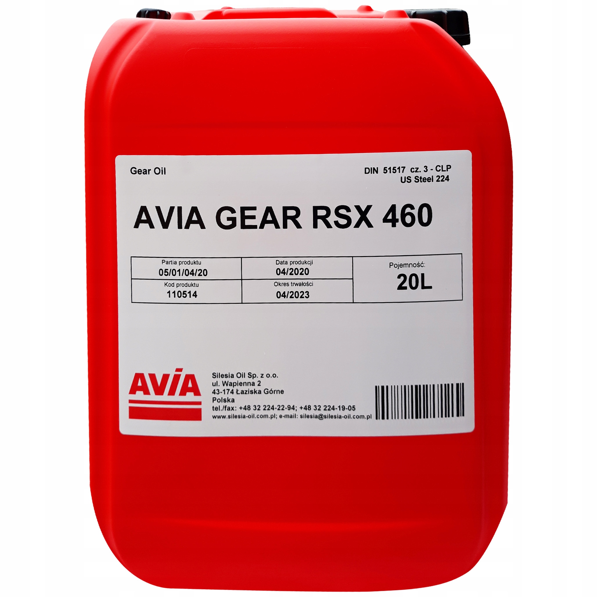 Olej przekładniowy Avia SP/CLP 460 20L