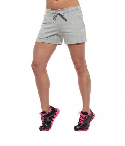 

Reebok krótkie spodenki damskie szorty szare M/L
