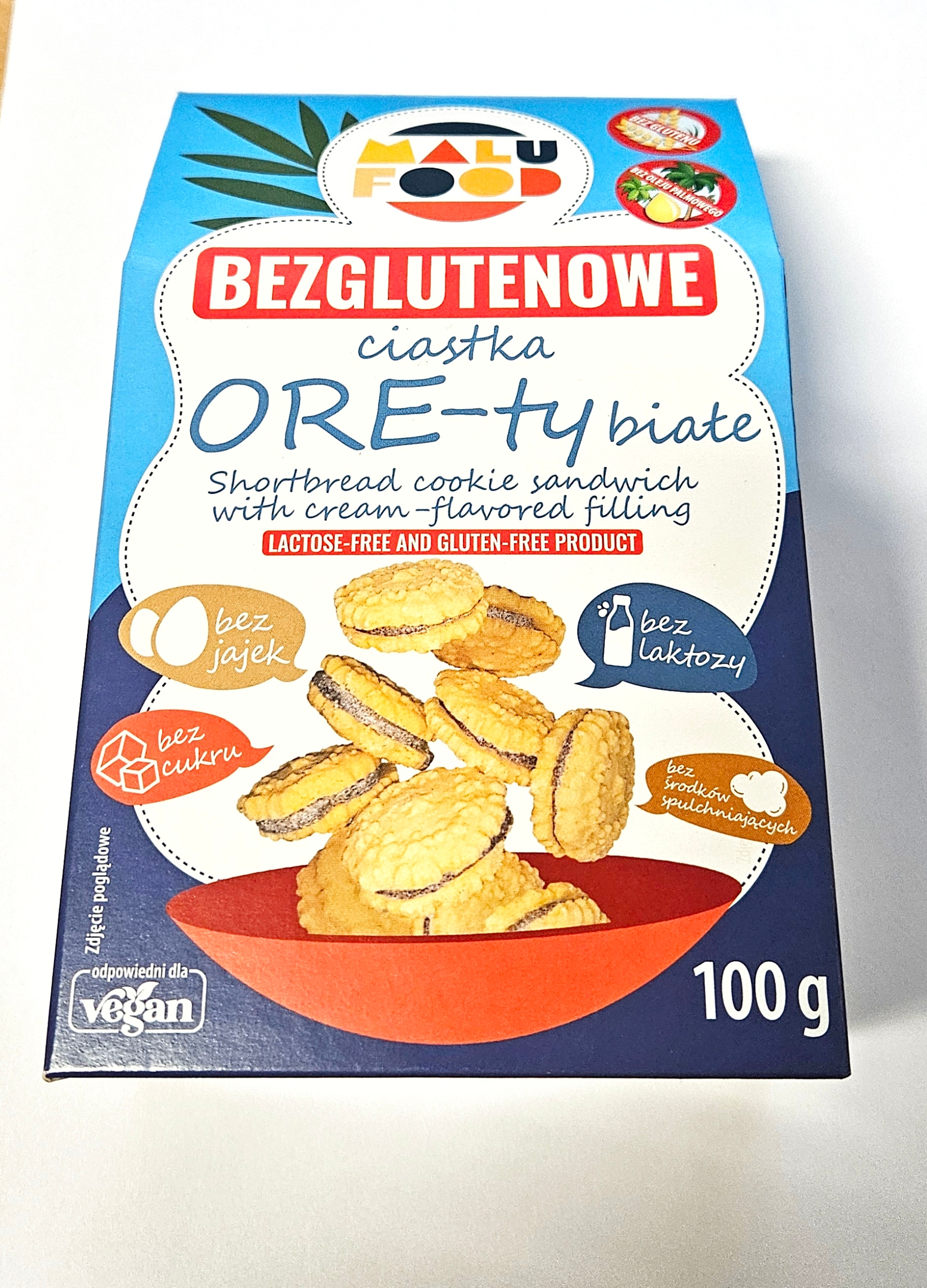 Levně Sušenky Ore-ty bílé bez lepku, bez cukru