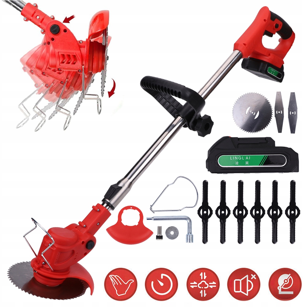 Aku Vyžínač Vyžínač Trávy Na Trávu S Nožemi