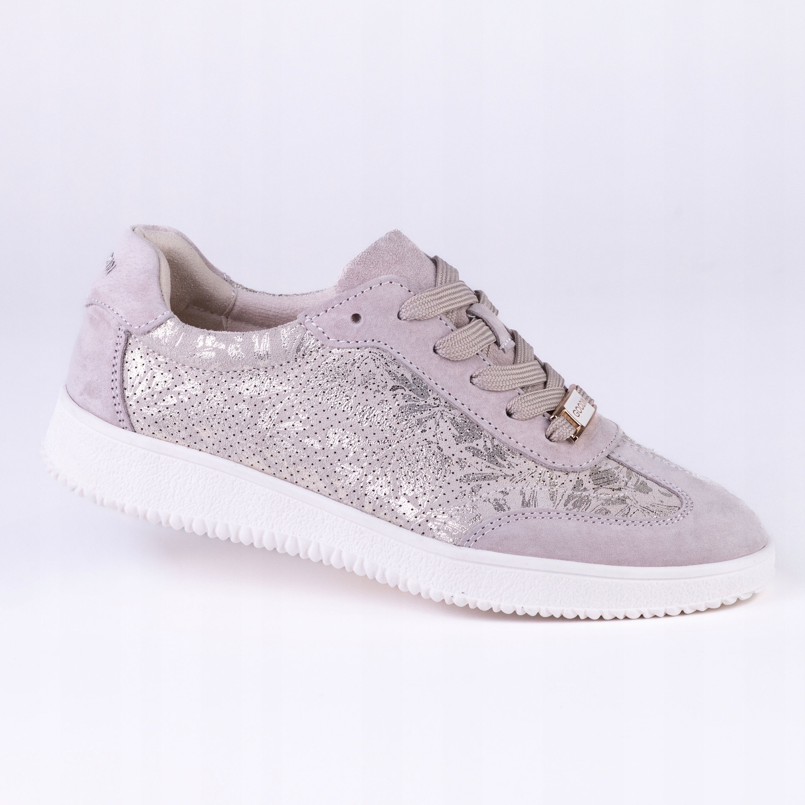 Dámské polobotky ležérní kožené Goodin GD-XW-1014 lehké béžové zlato 41