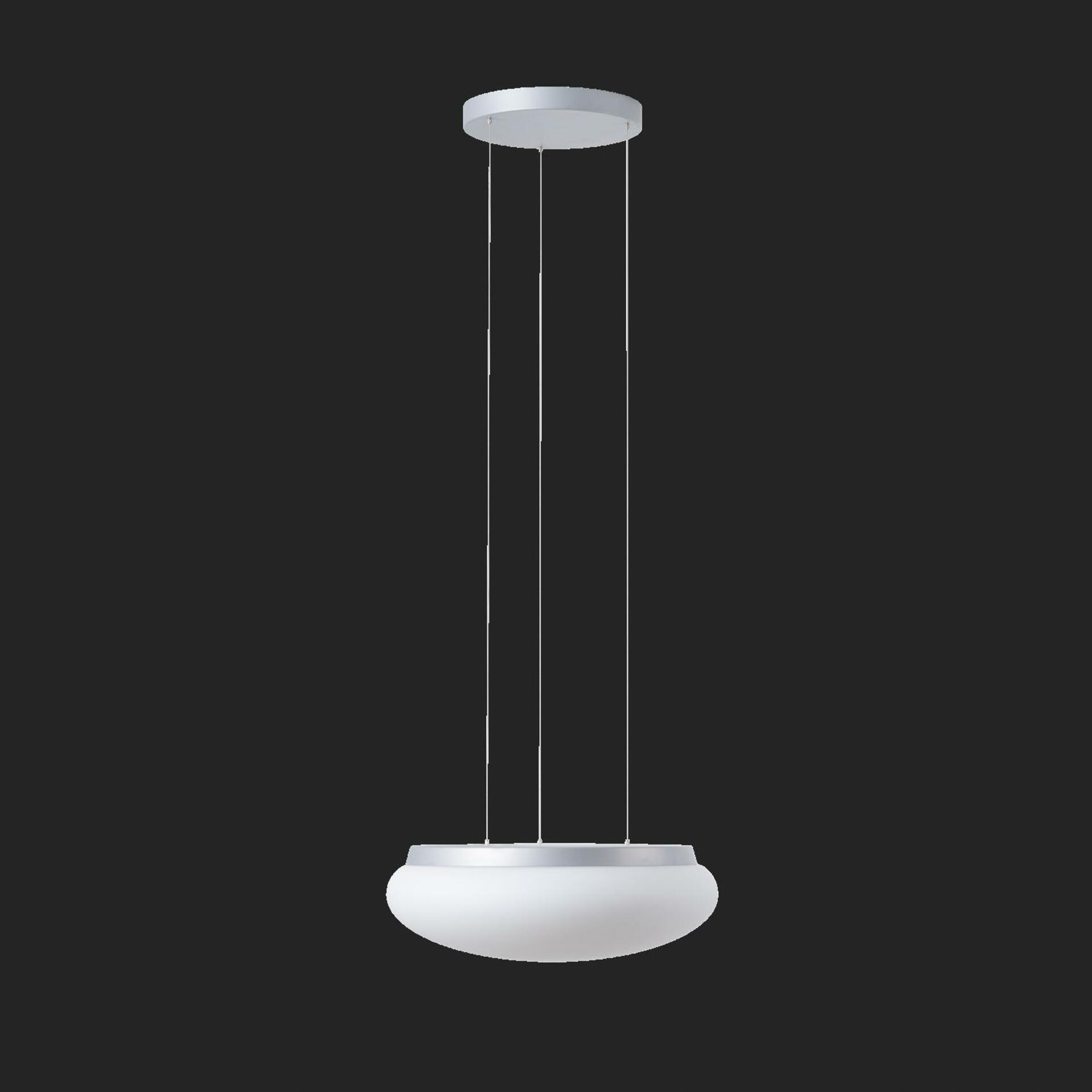 Osmont 67491 Arakis LE3 závesné sklenené svietidlo strieborná biela IP40 3000