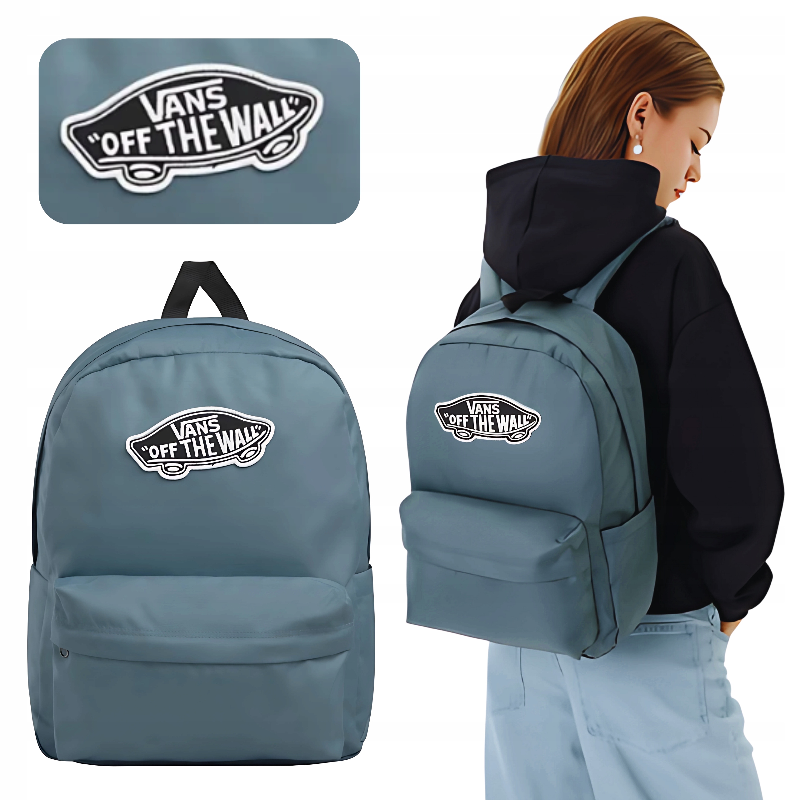 Školní batoh Vans Old Skool mládežnický pro chlapcovu dívku, lehký, 22 l