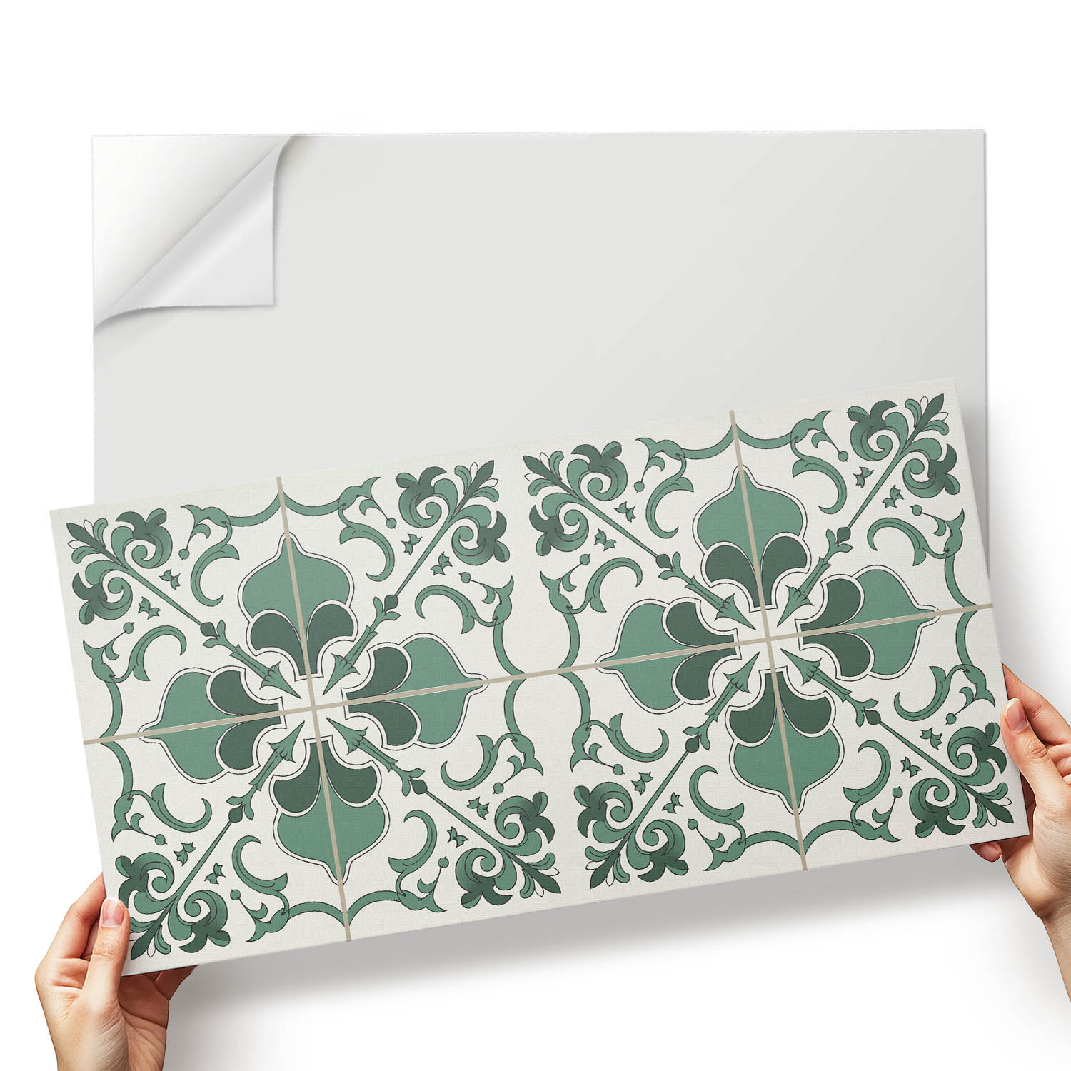 Sada nástěnných vinylových dlaždic s elegantním rostlinným designem 6x60x30 cm