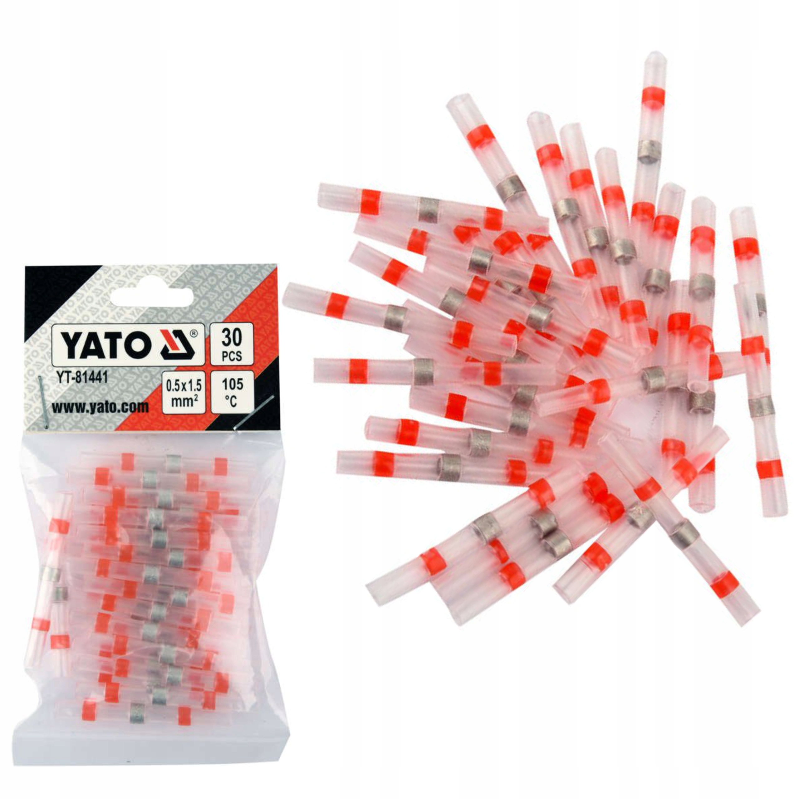 YATO KOSZULKA TERMOKURCZLIWA Z CYNĄ 0,5-1,5MM2 30e