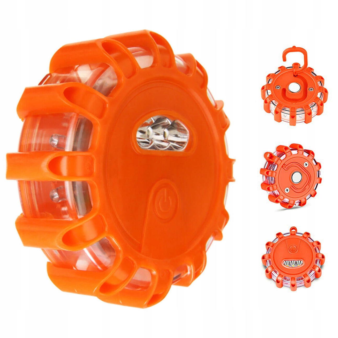 BLESKOVÁ LED VÝSTRAŽNÁ LAMPA KOHOUT MAGNET HÁČEK SILNÝ