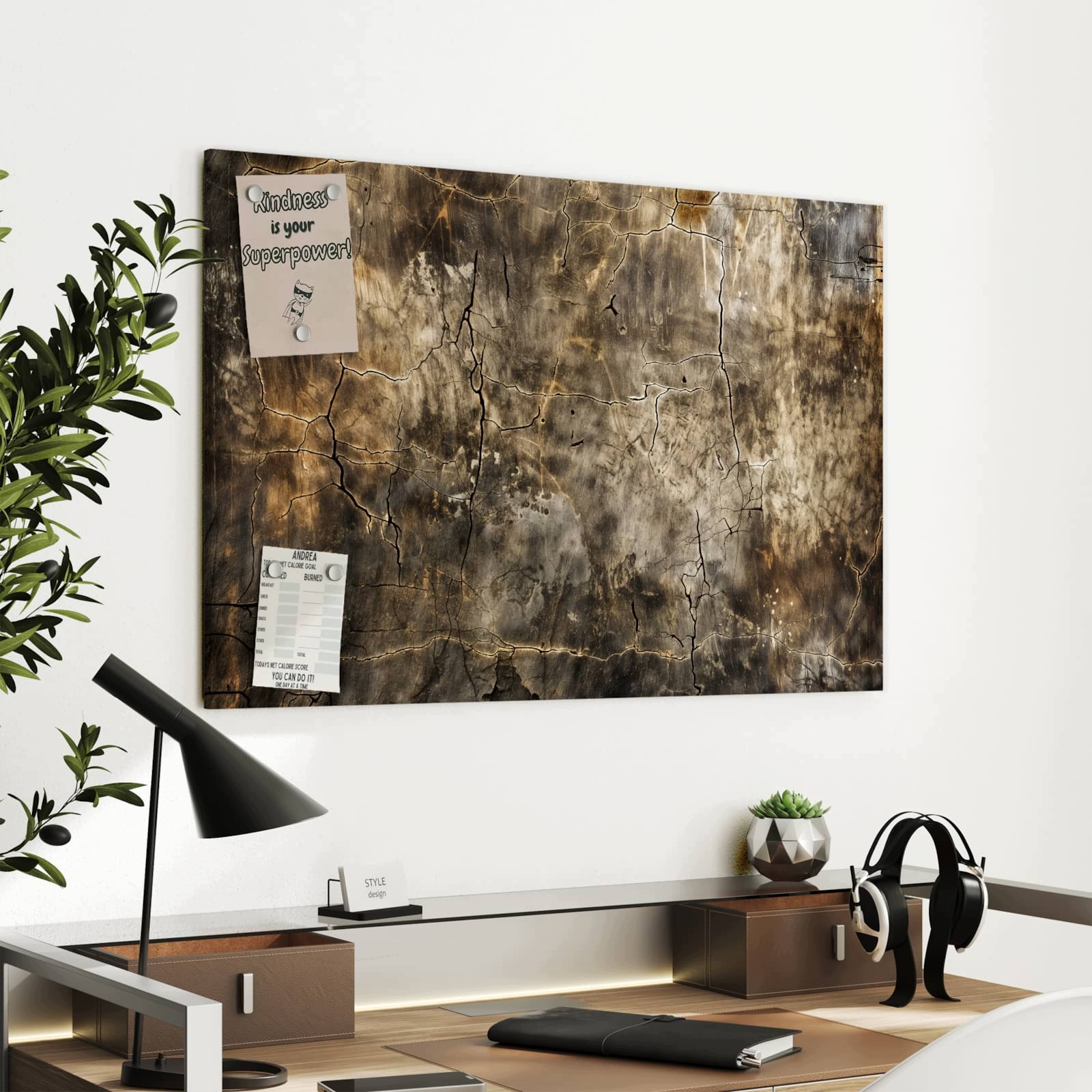 Magnetická tabule Abstraktní Zvětrávání 90 × 60 cm