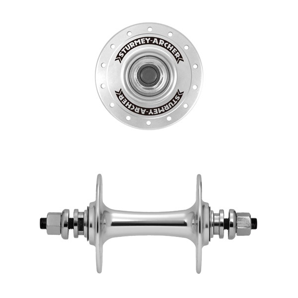 Piasta przednia przód Sturmey Archer HBT30 srebrna ostre/fixie/tor 32otw.