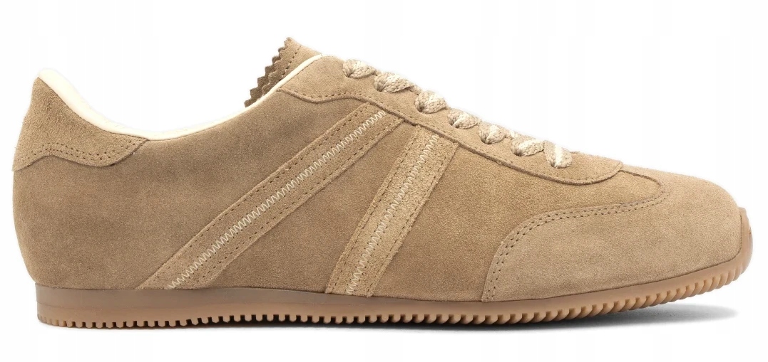 Tmavě Béžové Sportovní Boty Tenisky Dámské Kožené Tenisky Ryłko 37