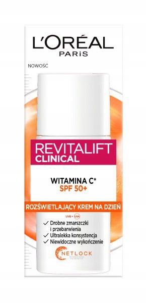 Loreal Revitalift Clinical Vitamín C* Rozjasňující Denní Krém SPF50+