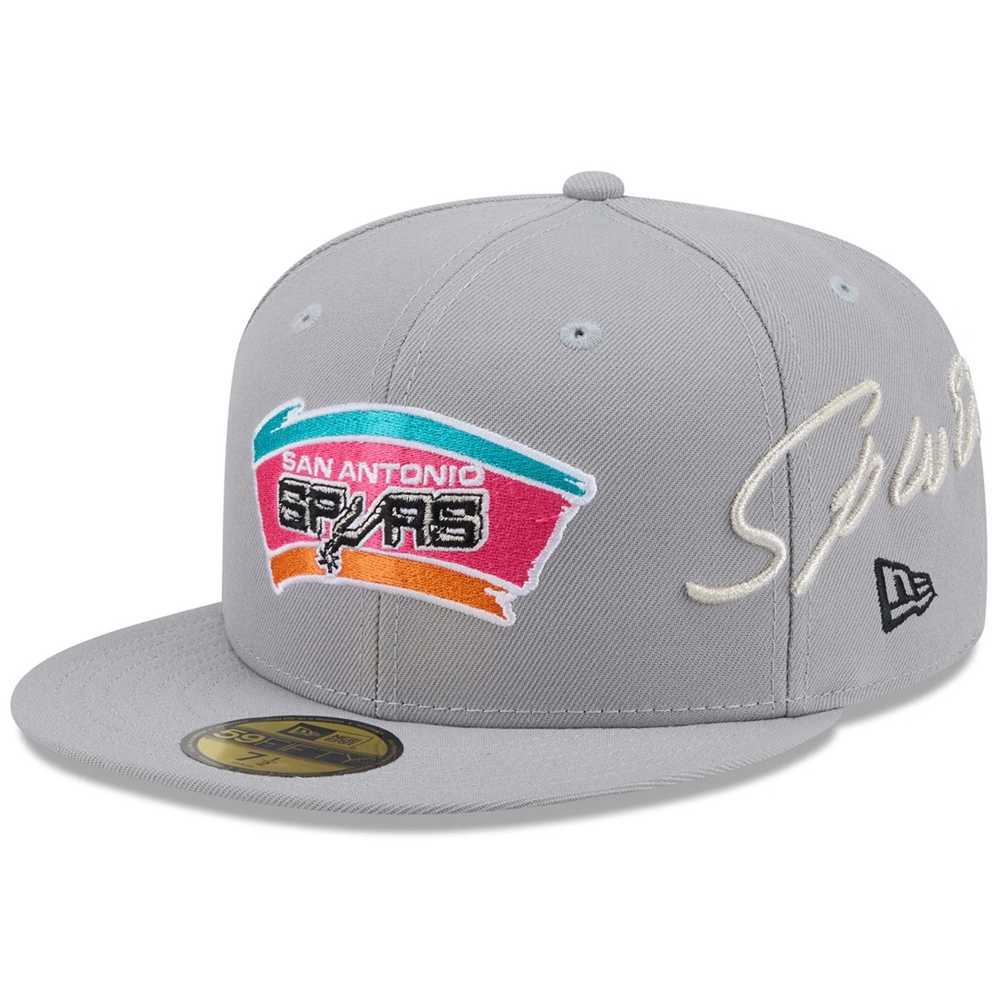 Kšiltovka New Era pánská dámská San Antonio Spurs hologram šedá