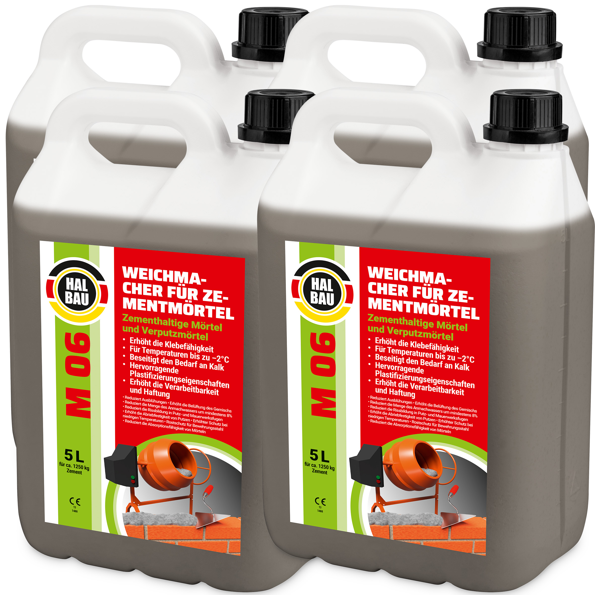 Plastifikátor pro cementové malty 20 l Halbau M06