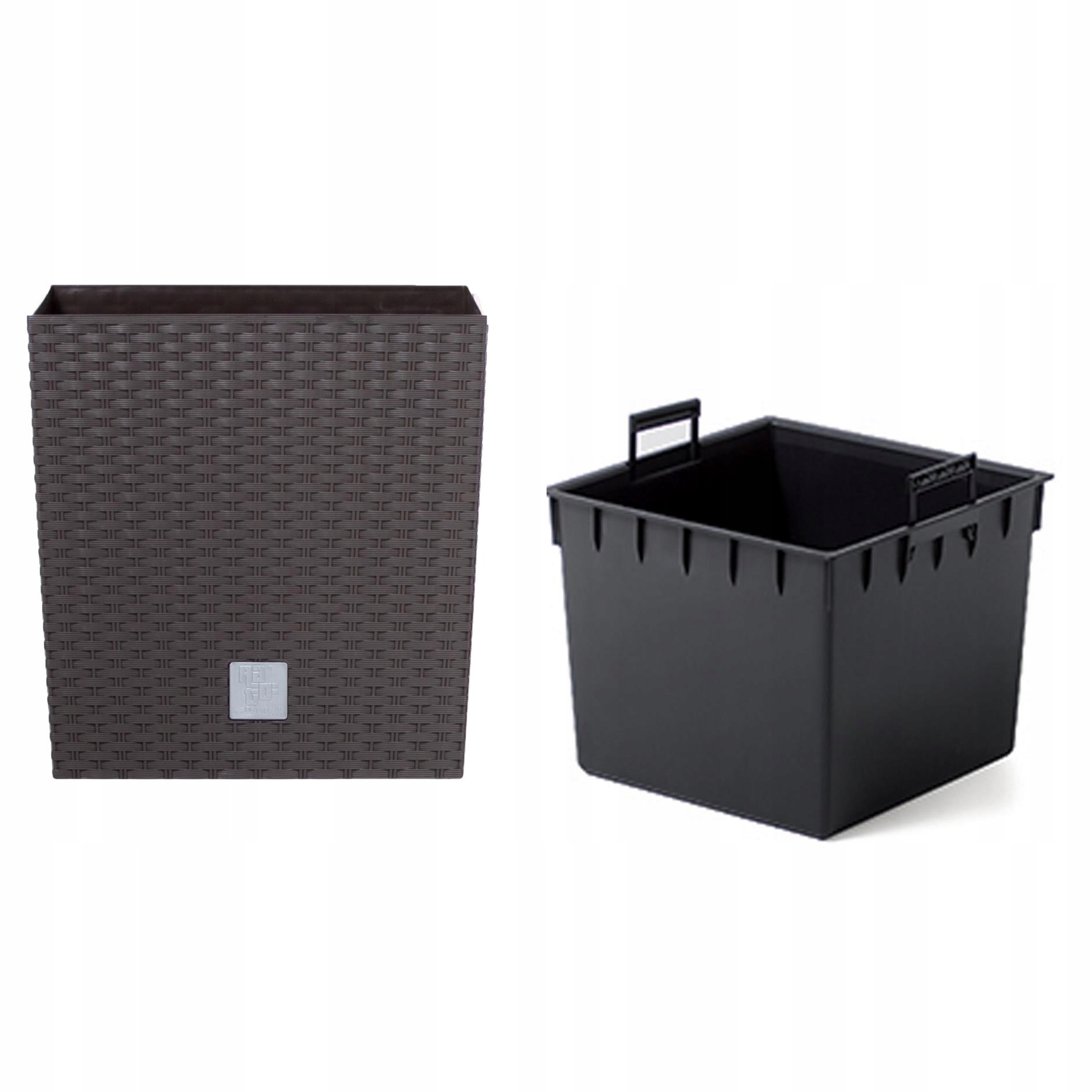 

Doniczka z wkładem Rato Low DRTS325L umbra