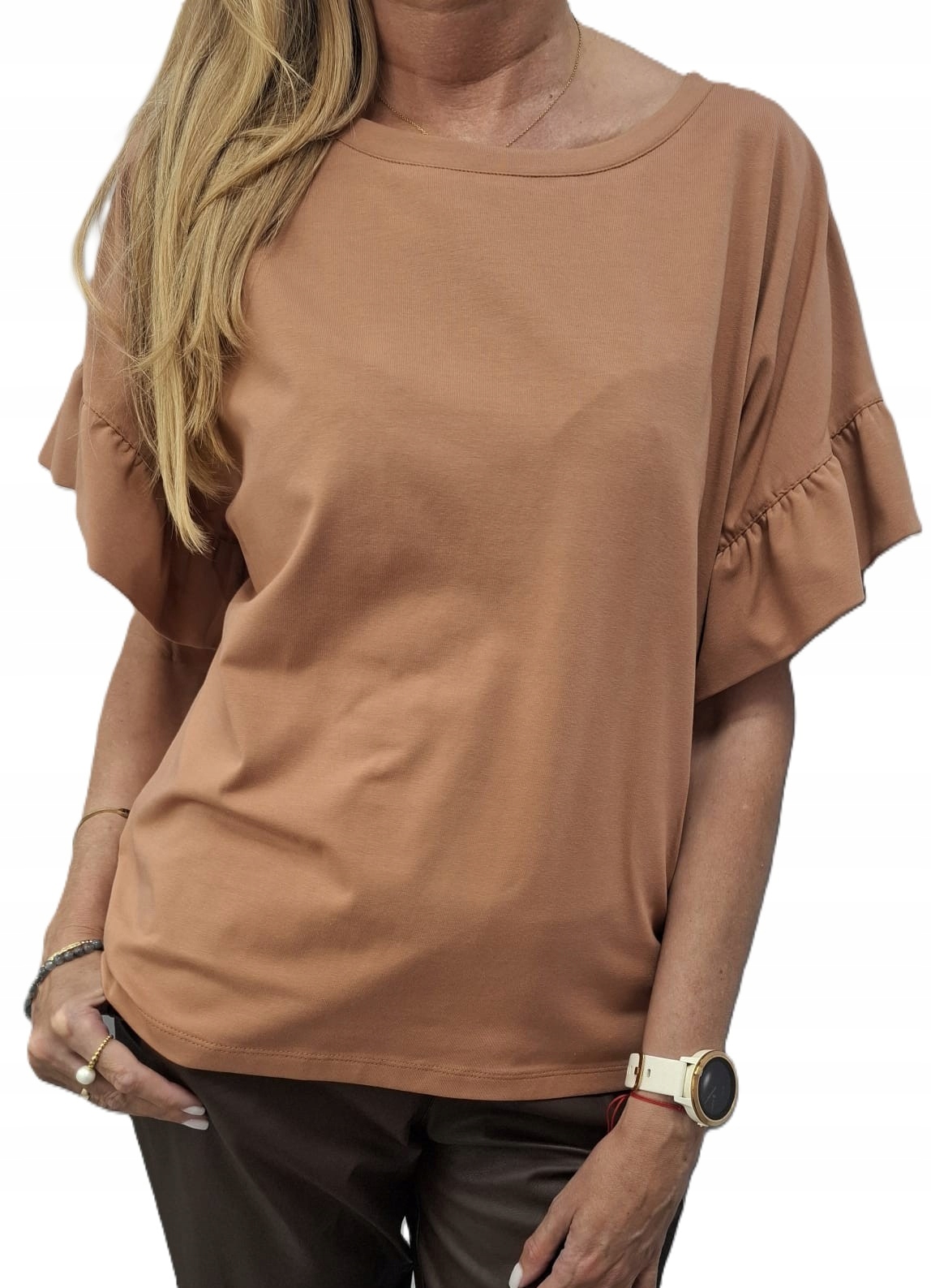 Lemonada Tričko Halenka s Falbankou Sandálové dřevo Uni New