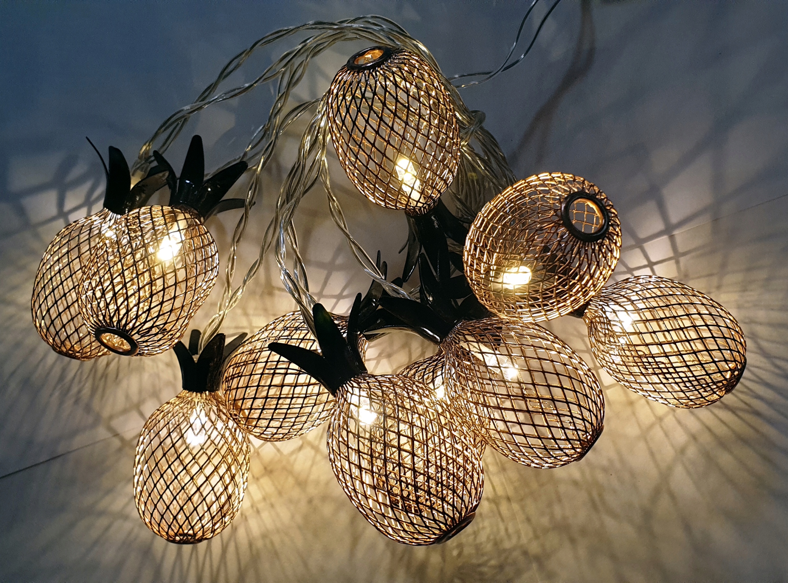 

Lampki Cotton Balls Copper Bombki 10szt Led 6cm