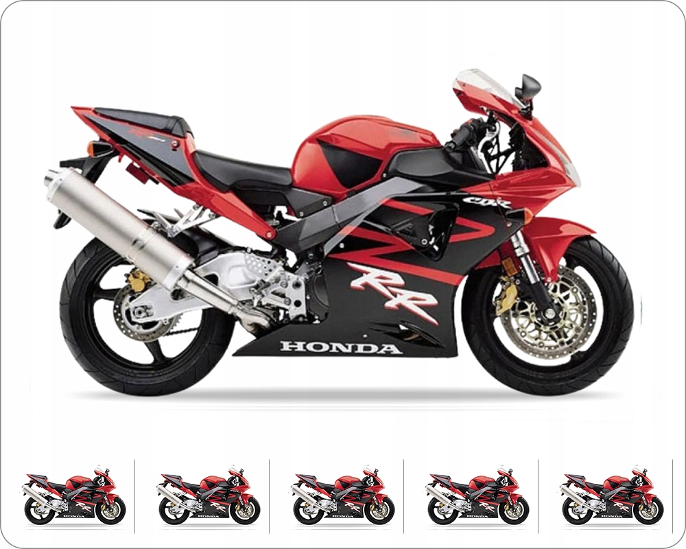 Nálepky Juula Pre Honda Cbr 954 Rr 2002-2003 Usa Červeno-čierny R258