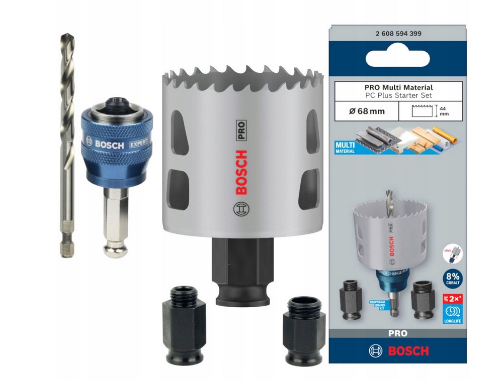 Pila Korunkový Vrták Pro Multi Material Pc Plus 68MM Starter Kit