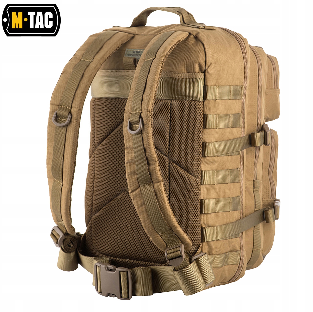 Plecak Wojskowy Taktyczny Large Assault Pack M-Tac Tan Kolor dominujący beże i brązy