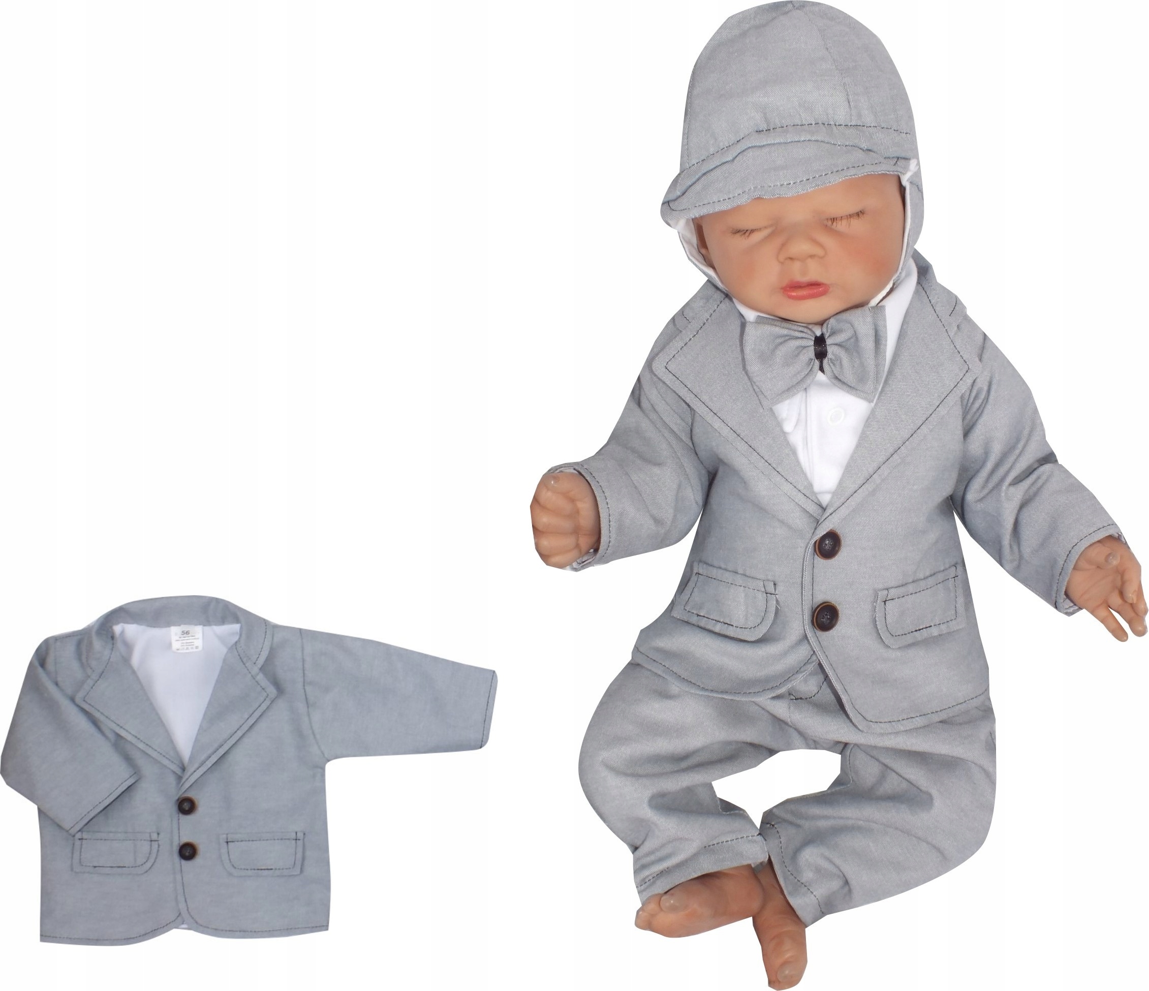 

Elegancka marynarka niemowlęca tkanina 80