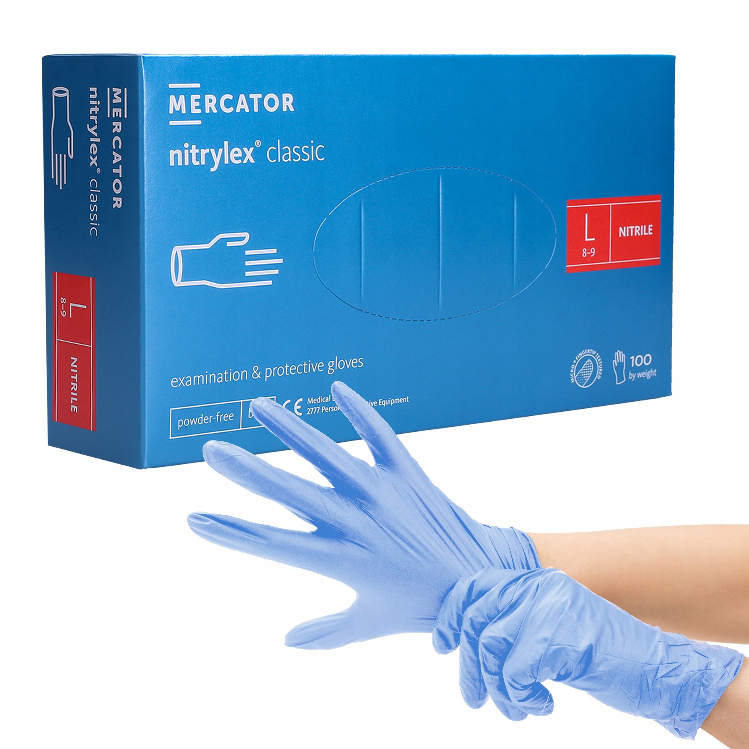 

Rękawice Rękawiczki nitrylowe Nitrylex Blue 100szt