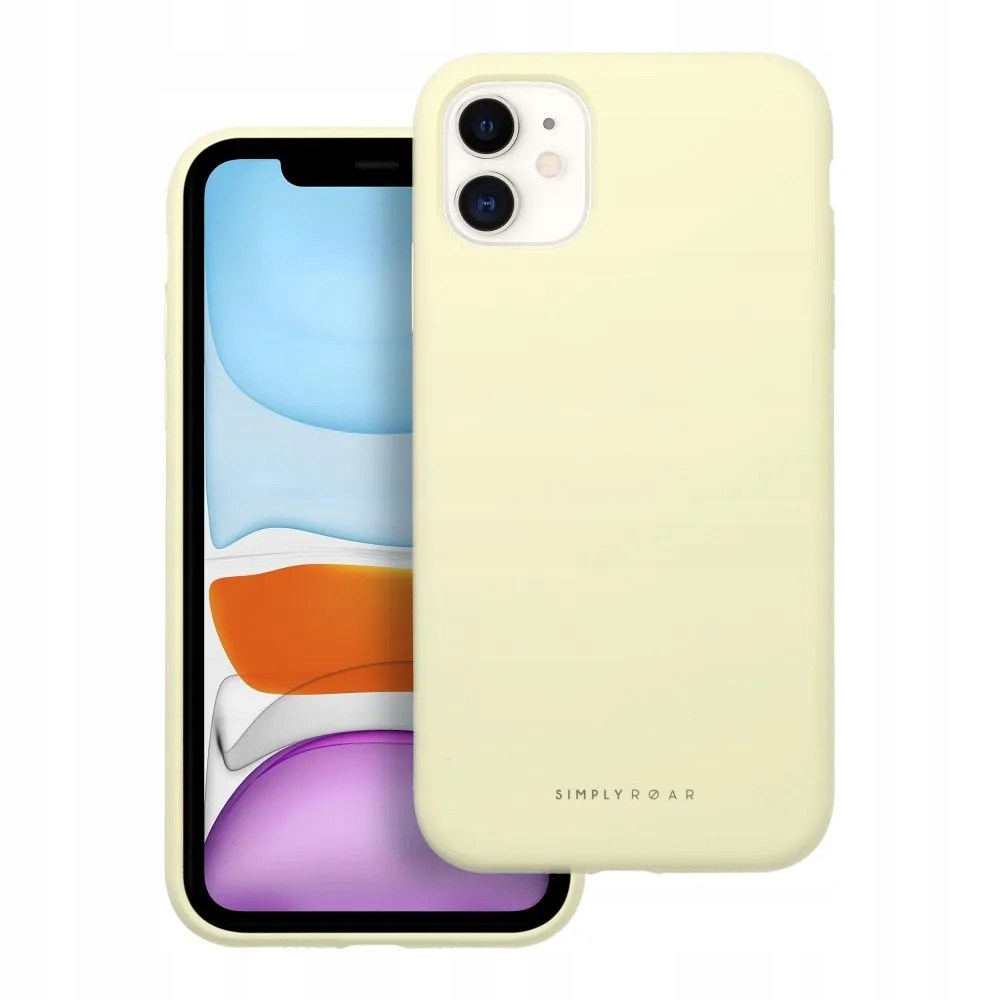 Roar futerał Cloud Skin do Iphone 11 Jasnożółty