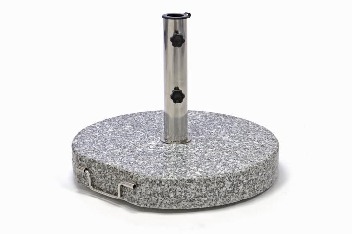 Stojan na slunečník (kruhový) žula nerezová ocel, 40 kg
