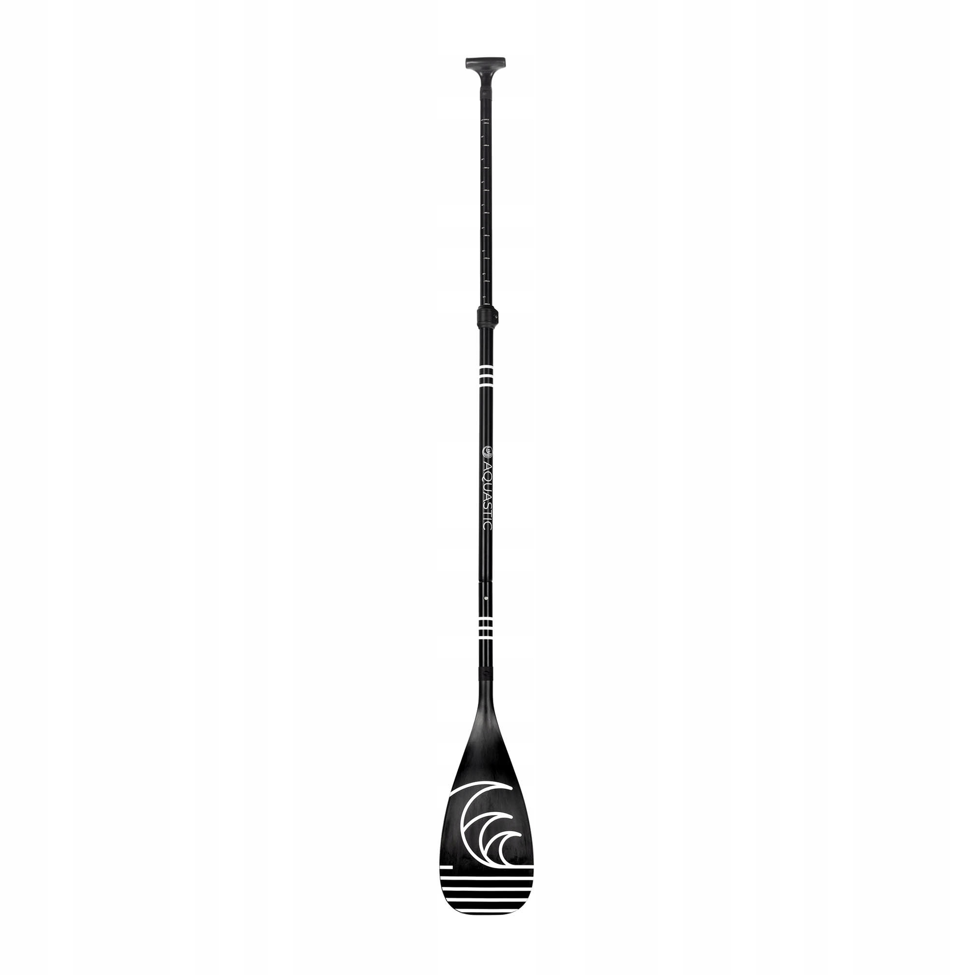 Wiosło Sup 3-częściowe Aquastic 140-180 cm czarne