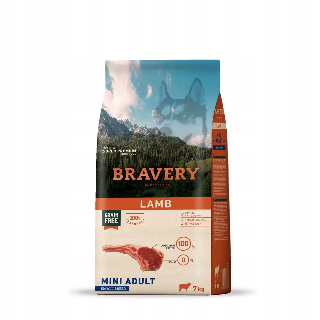 Bravery Dog 7 Kg Adult Mini Lamb