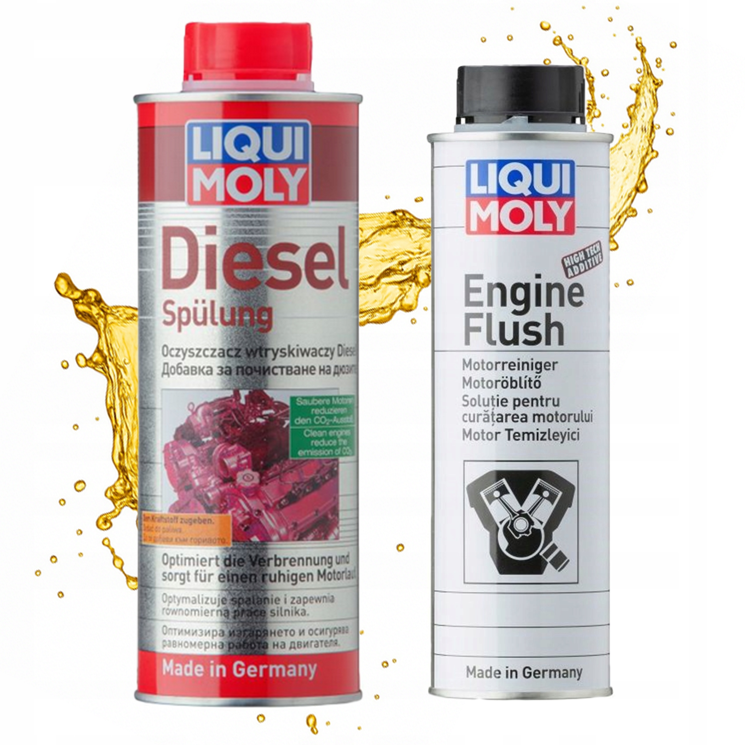 Zestaw Liqui Moly: Płukanka Silnika 2640 Oczyszczacz Wtryskiwaczy 2666