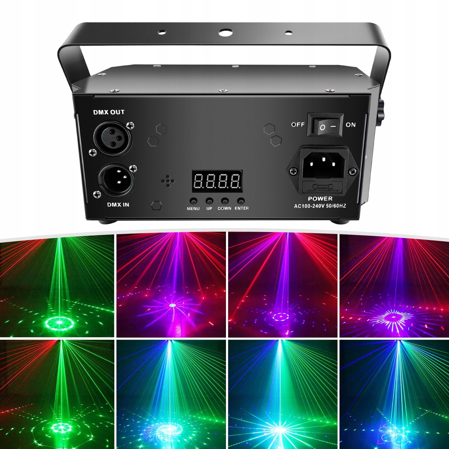 Laser Disco 21 Oczu Rgb DMX Sterowanie Zdalne 230V