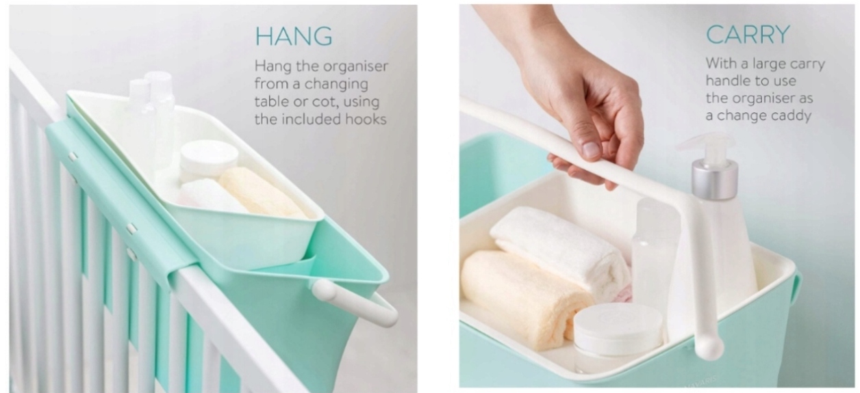 ORGANIZER DO ŁÓŻECZKA NA PIELUCHY PRZYBORNIK MAMY Marka Navaris