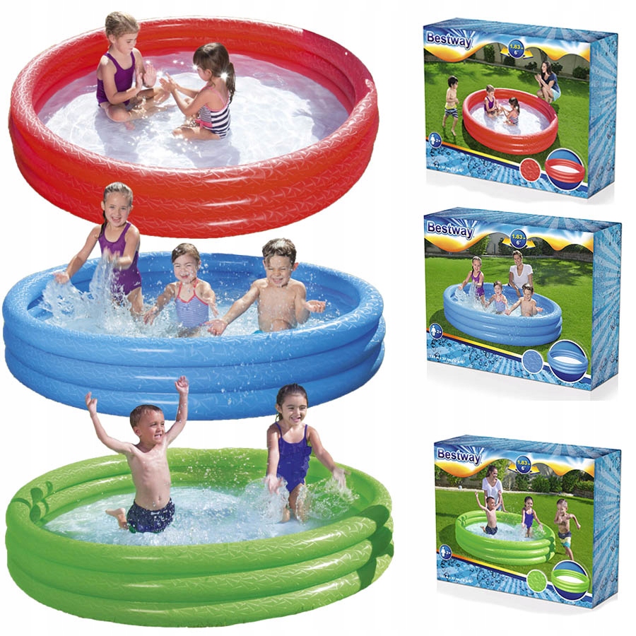 

Bestway Basen ogrodowy dmuchany 3- kołowy 480L