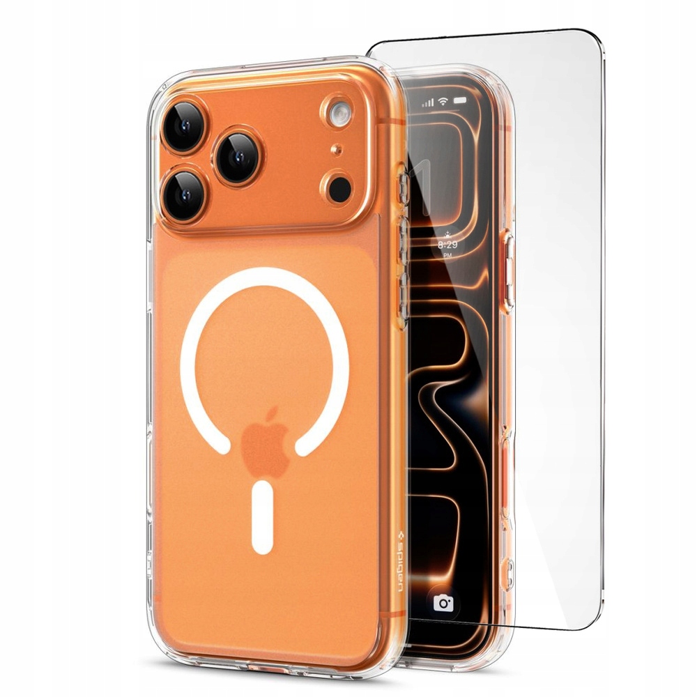 Pouzdro Spigen pro iPhone 17 Pro, Ultra Hybrid Mag, pouzdro s MagSafe Sklo