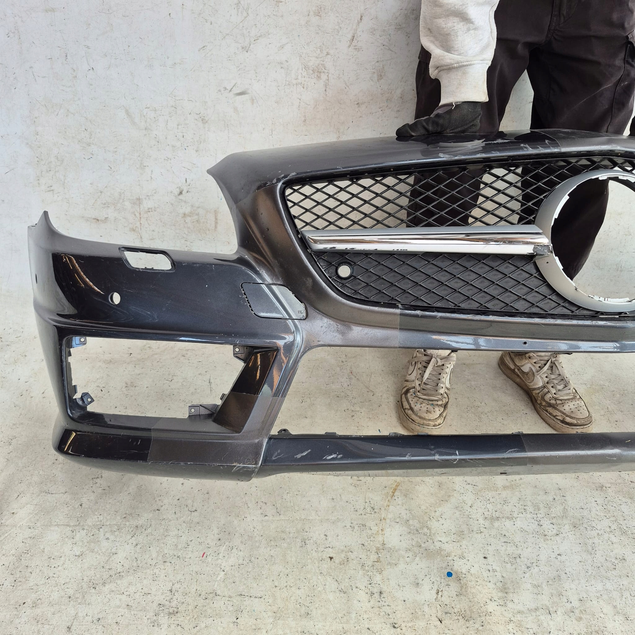 MERCEDES SLK R172 AMG 11-15 bumper front front washer PDC