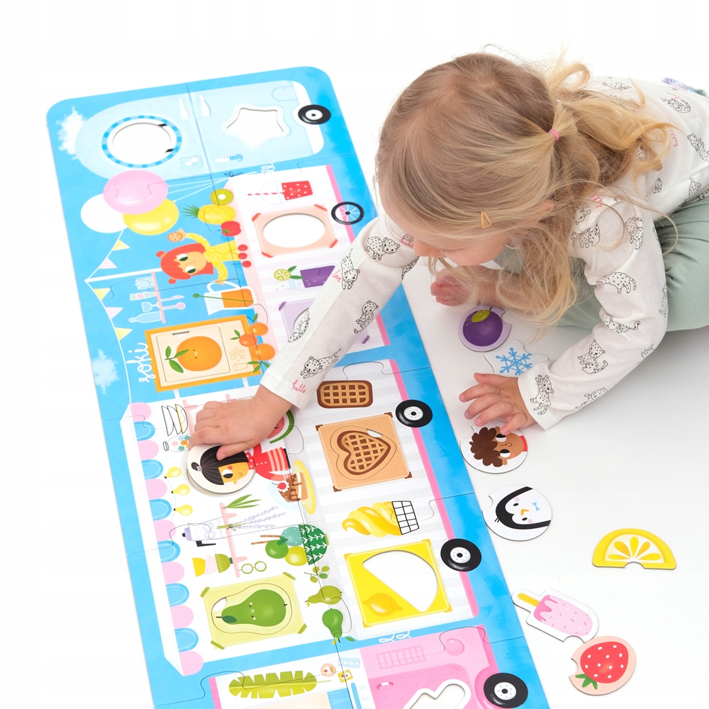 Puzzle CzuCzu Puzzle z dziurką 23 elementów Lody . Zabawa i Nauka Marka CzuCzu
