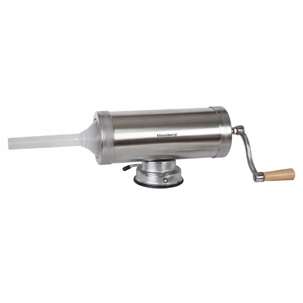 Plnička do klobás, jitrnic, kapacita 2,5 kg, horizontální, nerezová ocel Klausberg