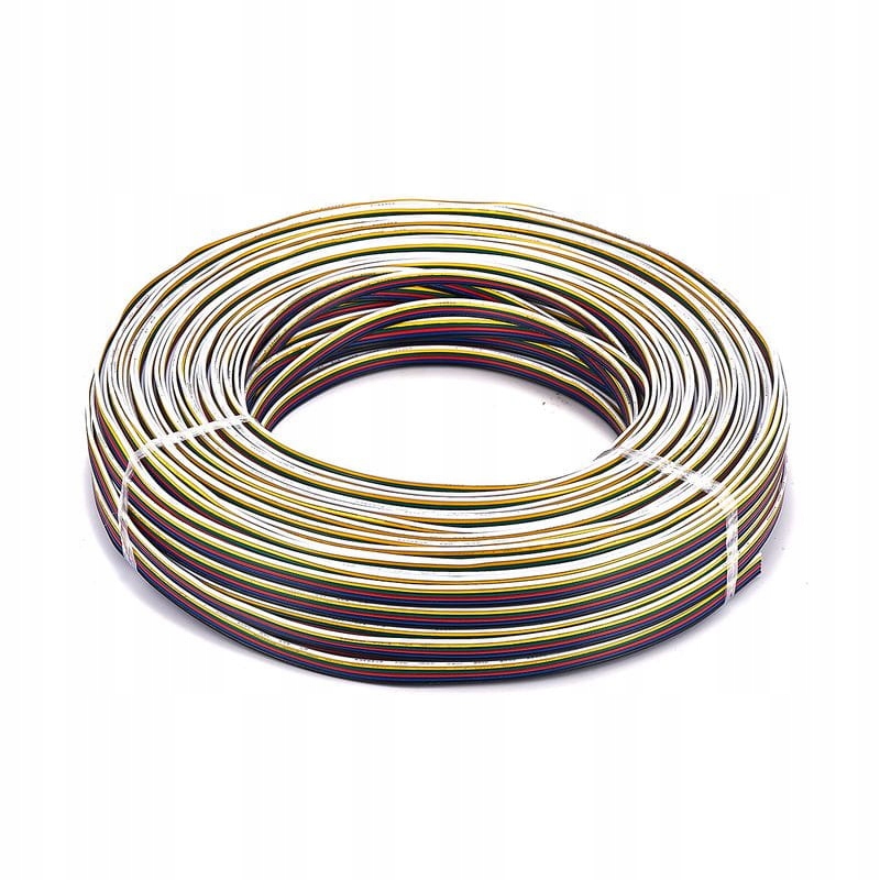 KABEL RGB+CCT 6-PIN LINKA AWG22 taśma LED 6pin 1m Typ kabel