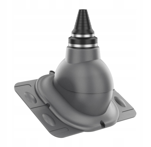 Anténní přechod, těsný průchod Univerzální Grafit 7024